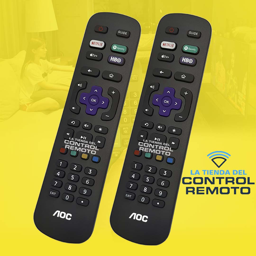 Control Para Aoc Roku Tv smart