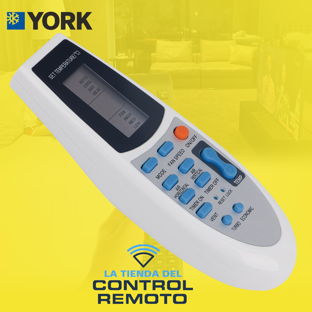 Control remoto Aire Acondicionado York