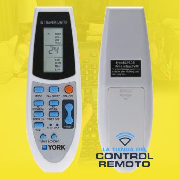 Control remoto Aire Acondicionado York