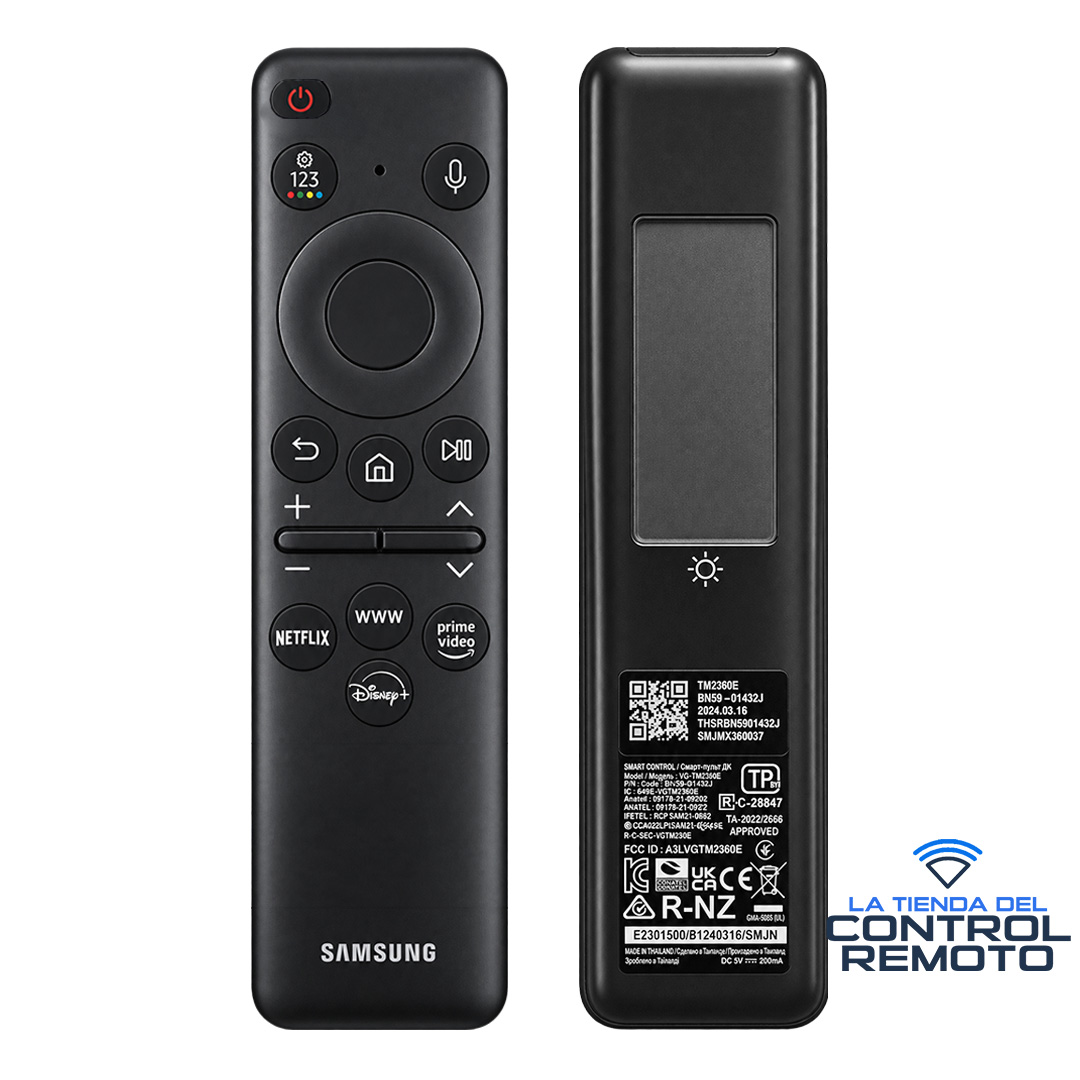 Control Remoto Samsung BN59-01432J TM2360E Original Solar con Voz