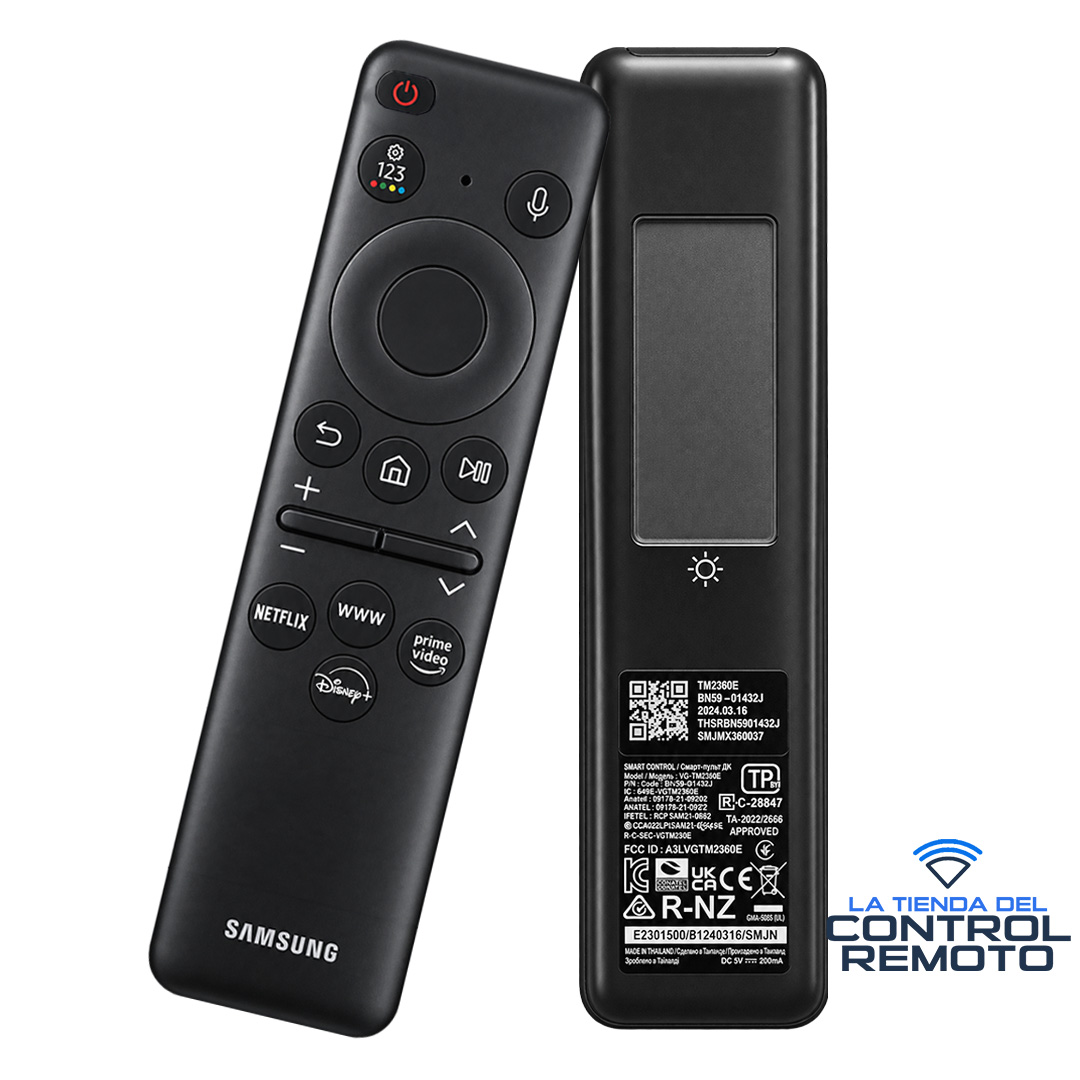 Control Remoto Samsung BN59-01432J TM2360E Original Solar con Voz - Imagen 3