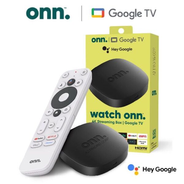Dispositivo De Streaming Onn Tv Box 4K Google Watch