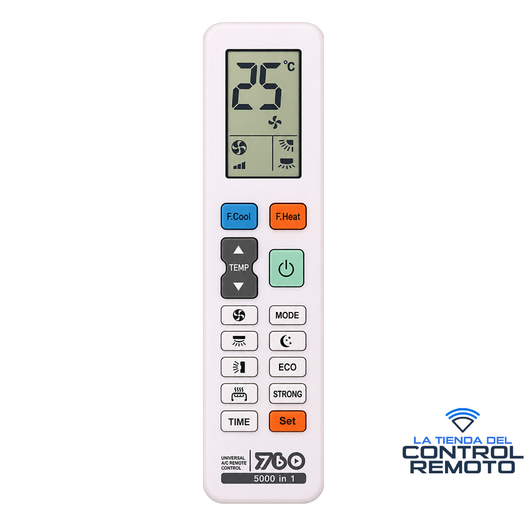 Control Remoto Universal Aire Acondicionado 5000 en 1 con Auto Sincronización