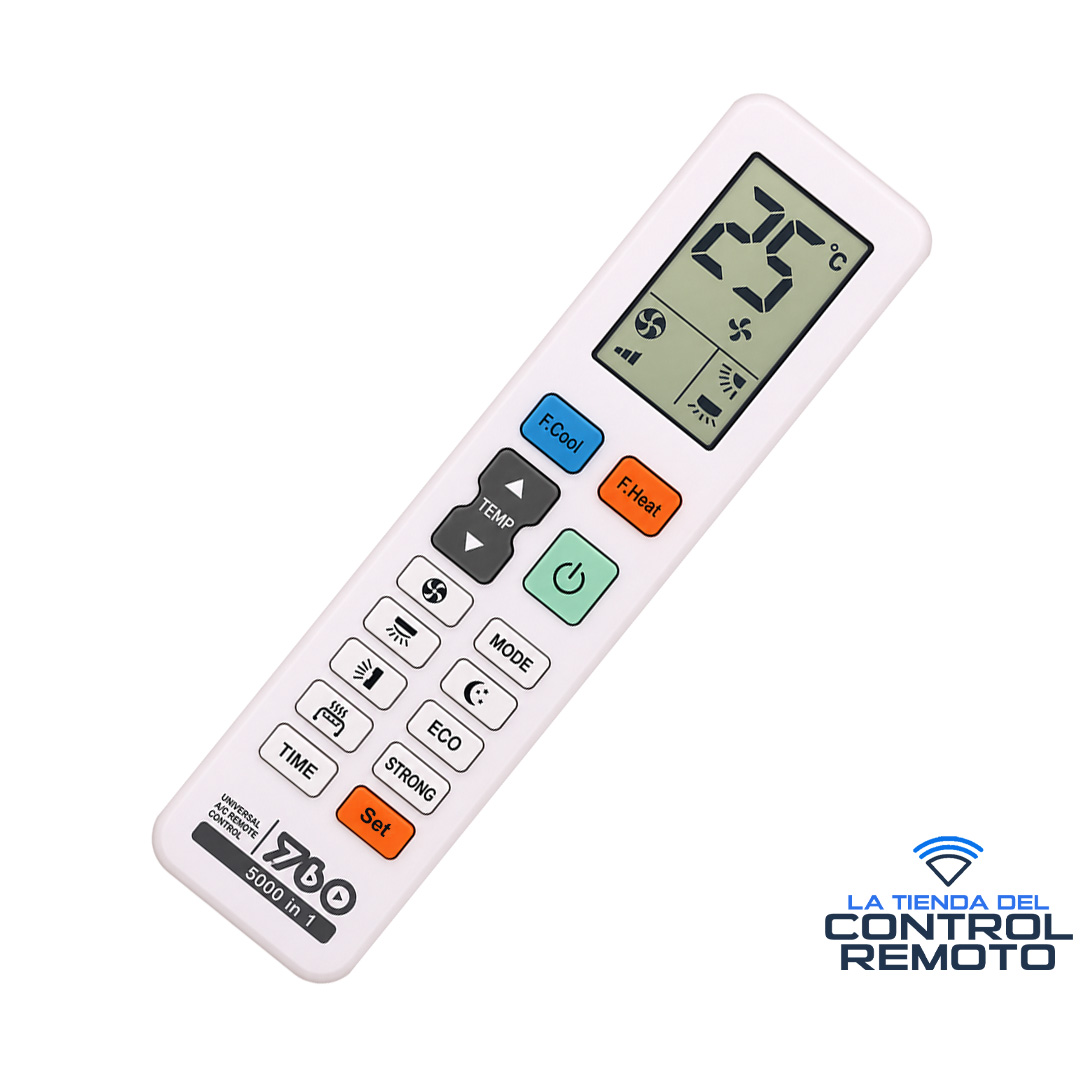 Control Remoto Universal Aire Acondicionado 5000 en 1 con Auto Sincronización - Imagen 3