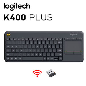 TECLADO LOGITECH INALÁMBRICO K400 PLUS CON TOUCHPAD