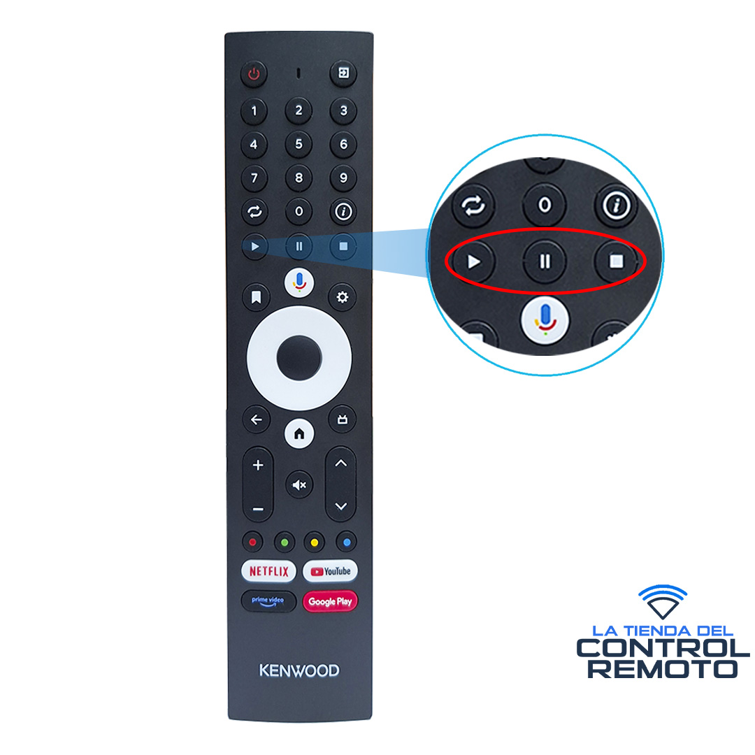 Control Remoto Original KENWOOD RM-C3570 con Mando de Voz para Smart TV - Imagen 2