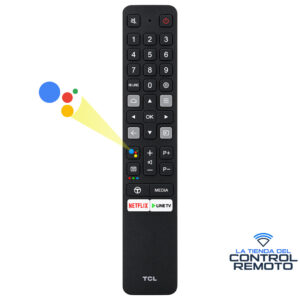 Control Remoto TCL RC901V Original con Voz y Teclado Numérico para Google TV